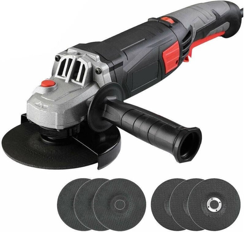 Trade Shop Traesio - Trade Shop - smerigliatrat 870W flex frullines 125MM regulable velocture 6 dischi -