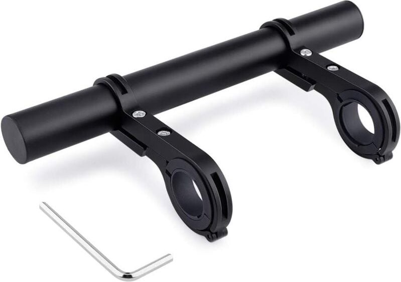 Sollbry - Fahrradlenker-Verlängerungshalterung, Rohrverlängerung, 20 cm, Aluminiumlegierung, Doppelgriffhalterung zum An...