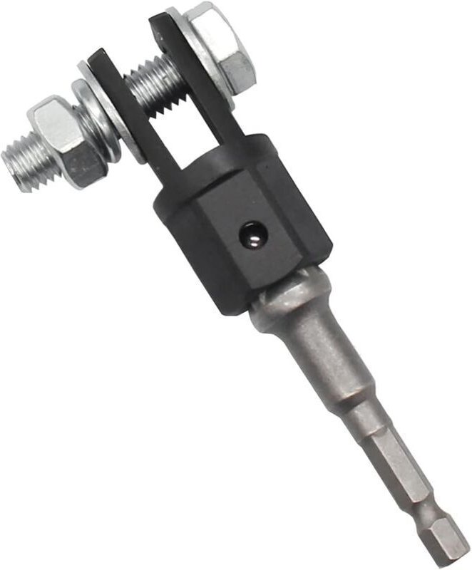 Vtizikl Adaptateur de Cric à Ciseaux pour Automobile à Utiliser avec Une Clé à Chocs de 1.27cm, Adaptateur de Cric Solid...