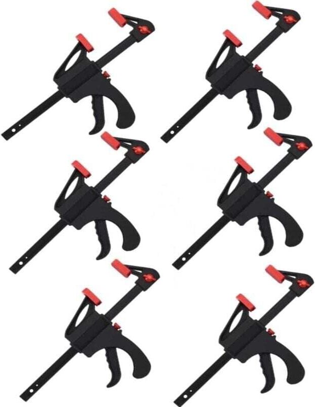 Set mit 6 Schnellzwingen für Holzbearbeitung, zum Basteln, Basteln und Holz