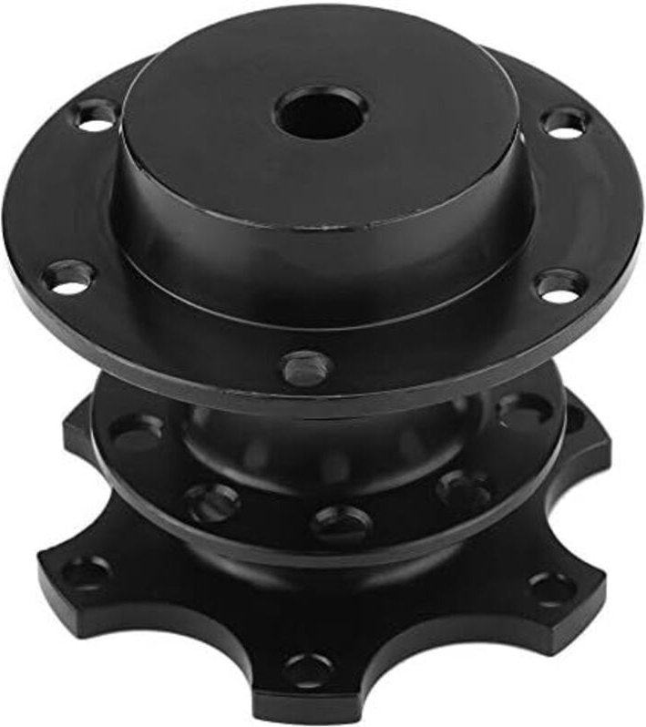 Lenkradnaben-Adapter-Kit mit Schnellverschluss für Rennwagen, universelle Lenkradnabe für Autos (schwarz)