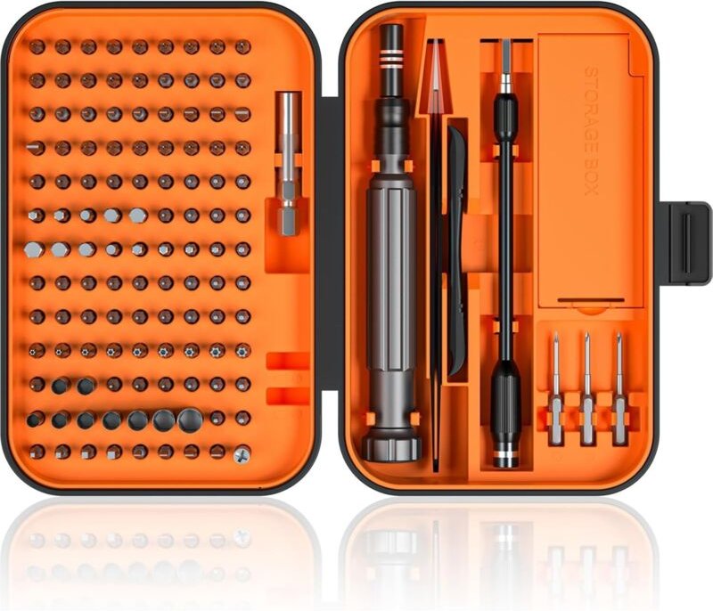 Präzisionsschraubendreher-Set, 150-in-1-Elektronik-Werkzeugset mit 120 magnetischen Schraubendreherbits und 30-Bit-Set –...