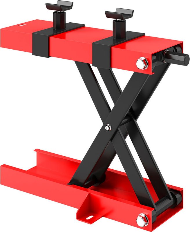 Homcom - Motorradheber 500 kg Belastbar Motorradhebebühne 95-400 mm Höhenverstellbar Montagebock Fahrradreparatur-Schere...