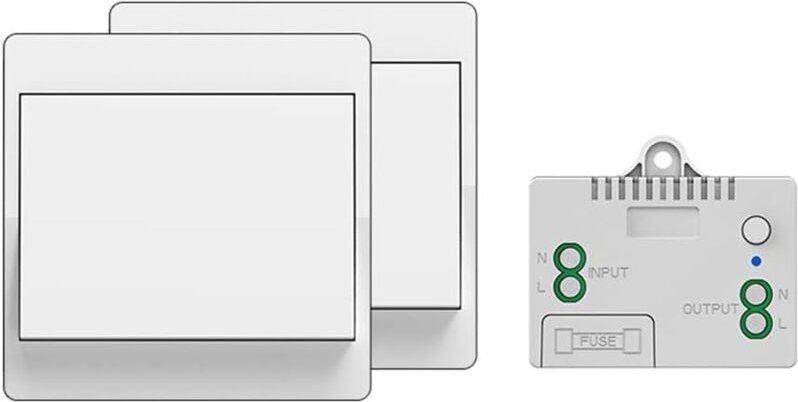Kabelloser Schalter mit eigener Stromversorgung, batterielos, kabellose Fernbedienung für Lichter und Elektrogeräte, was...