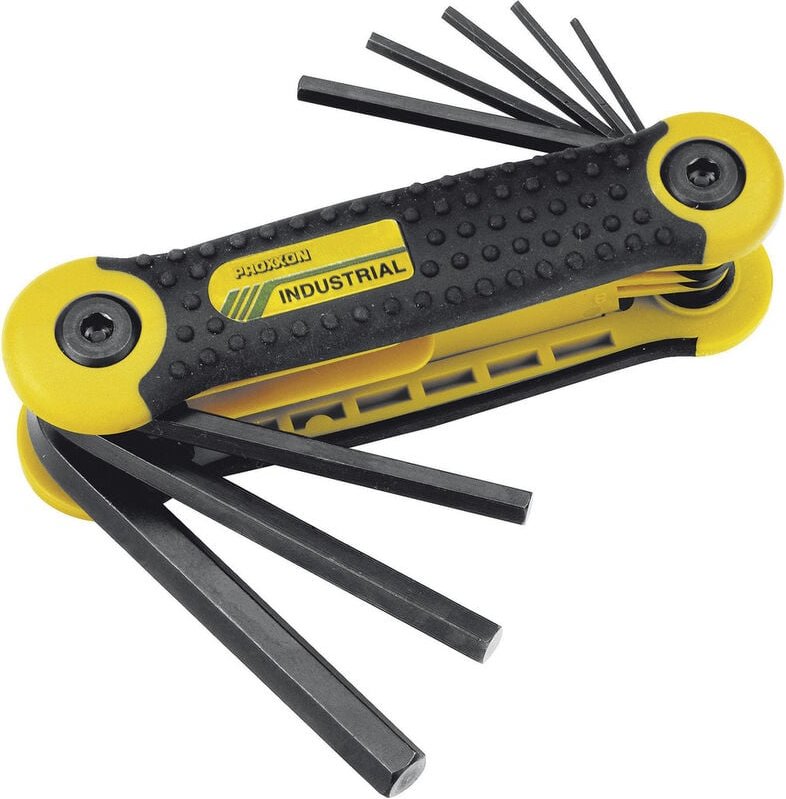 Proxxon Industrial Innen-Sechskant Winkelschraubendreher-Set 1.5 mm, 2 mm, 2.5 mm, 3 mm, 4 mm, 5 mm