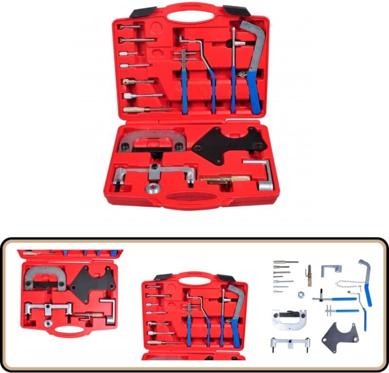 Motoreinstellwerkzeug-Set Geeignet für Renault - Renault Werkstatt - Autowerkstatt - Zündkerzen - Keilriemenwechsel - Mo...