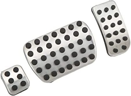 Thumbnail - Ej.life - Fußpedal-Pads-Set, Akozon Aluminiumlegierung rutschfeste Leistung Fußpedal-Pads Auto-Pedalabdeckungen Für V-Kl...