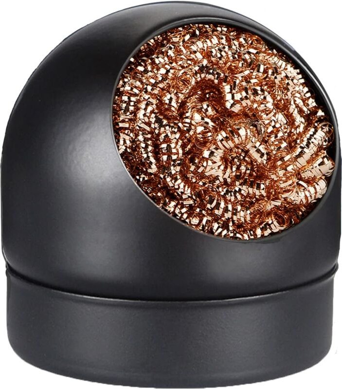 Fitags - Lötkolbenreiniger, Lötspitzen-Reinigungsdraht, Lötspitzen-Reinigungskugel und -Basis, Halter, weiches, gewickel...