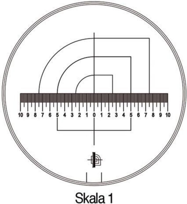 Schweitzer - Messskala Tech-Line Skala-D.25/2,5mm Duo-Skala 1-Standard schweizer 09450
