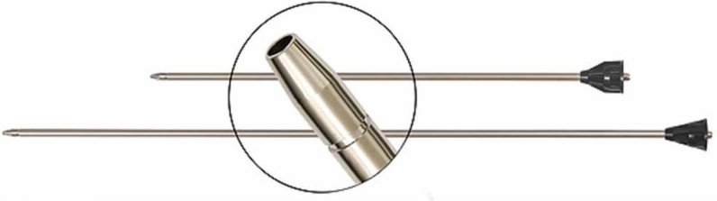 Verlängerungsrohr, mit Standarddüse, 300 mm gerade - Riegler