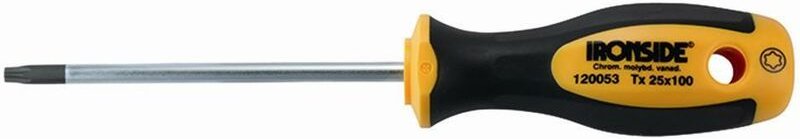 Ironside - Schraubendreher tzd T10 x 100 mm 2-Komponenten-Griff Chrom-Vanadium-Stahl
