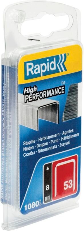 Rapid - Type53 Büroklammern Heftklammern aus Stahldraht Länge 14 mm 1080 Stück
