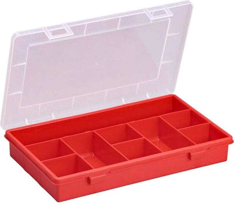 Sortimentskasten EuroPlus Basic 29/9 rot/transparent Aufbewahrung - Allit