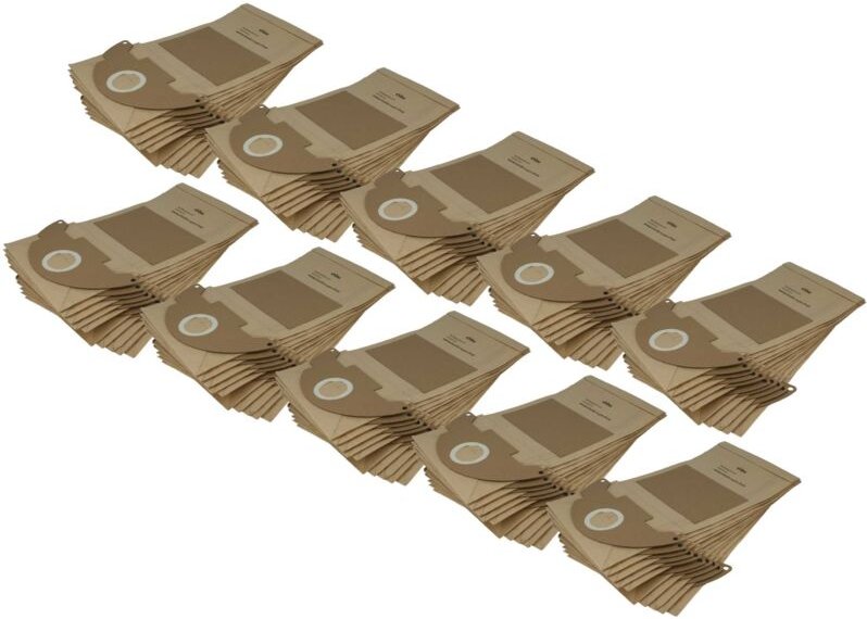 vhbw 100x Staubbeutel kompatibel mit Kärcher 3001 Plus, 3001, 2601, 2501, 2601 plus, A 2120, 2501TE Staubsauger - 42cm x...