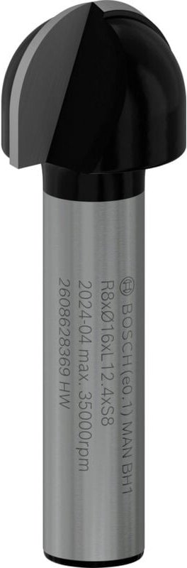 Accessories 2608628369 Hohlkehlfräser Hartmetall Länge 45 mm Produktabmessung, ø 16 mm Scha - Bosch