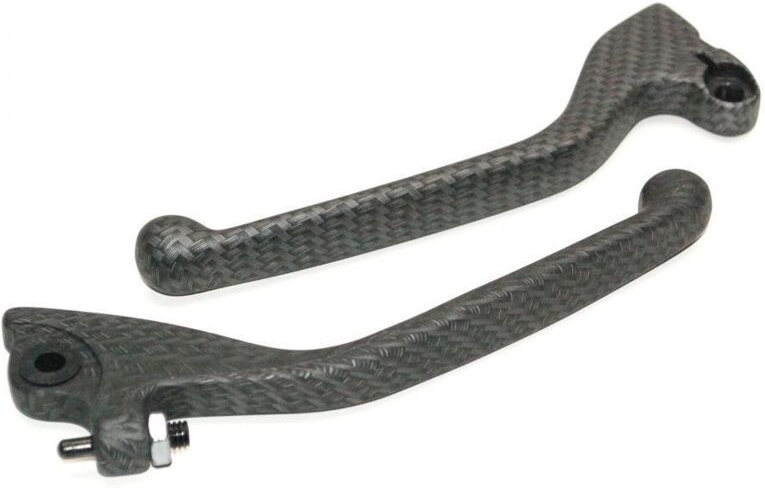 zwei rechte und linke Hebel im Carbon-Look von Vicma für