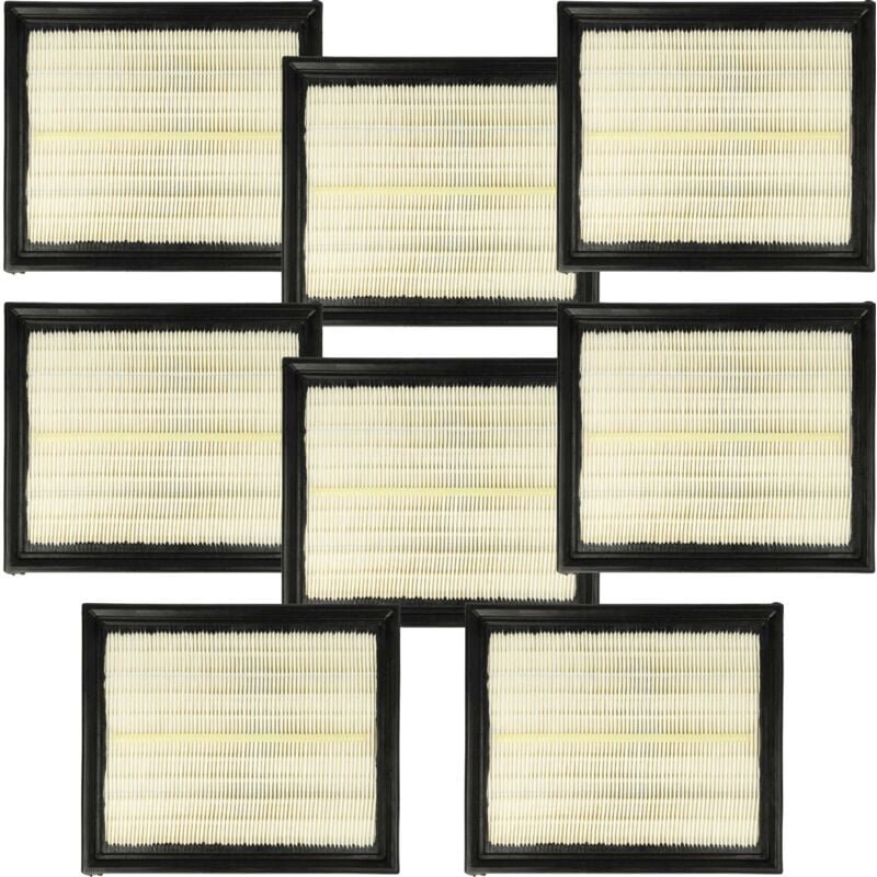 Filterset 8x Staubsaugerfilter kompatibel mit Protool Festool vcp 480 e-m ac Staubsauger - Hauptfilter - Vhbw