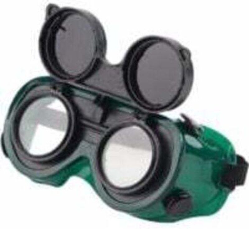 LaBlanc – Schweißbrille mit Klappfront, Schutzbrille für Schweißer mit 50-mm-Objektiv. Schutzbrille zum Löten, Schweißen...