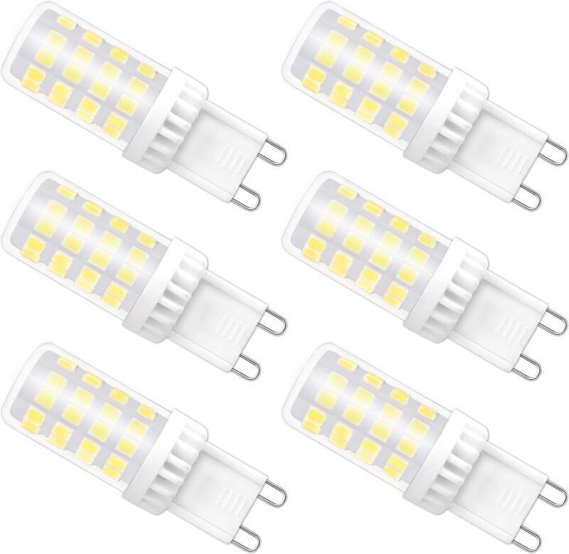 Nicht dimmbare G9-LED-Lampe, 4 W (entspricht 40 W Halogenlampe), 6000 K (Kaltweiß), 480 lm, 220 V, 360° Abstrahlwinkel, ...