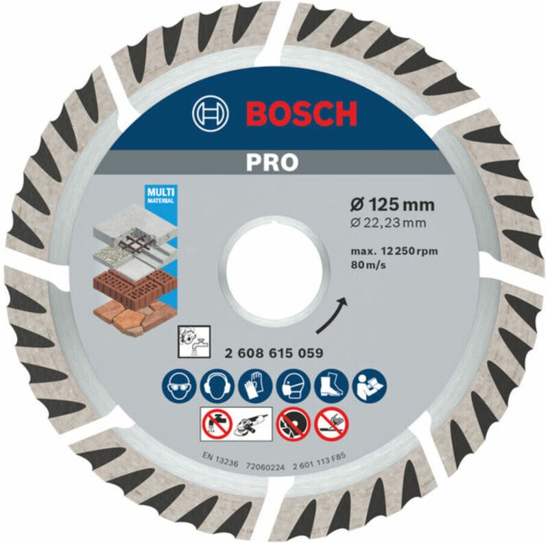 Pro MultiMat Diamant TS,125x22.23mm - 2608615059 - Bosch