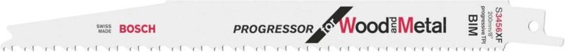 Accessories 2608654405 Säbelsägeblatt s 3456 xf, Progressor for Wood and Metal, 2er-Pack Sägeb - Bosch