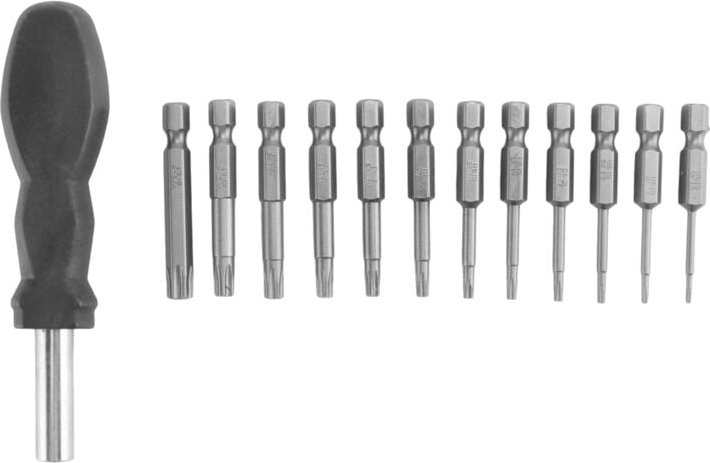 12 Pack Torx Kopf Schraubendreher Bit Set 1/4 Sechskant Schaft T5-T40 Stern Werkzeug Satz mit 1