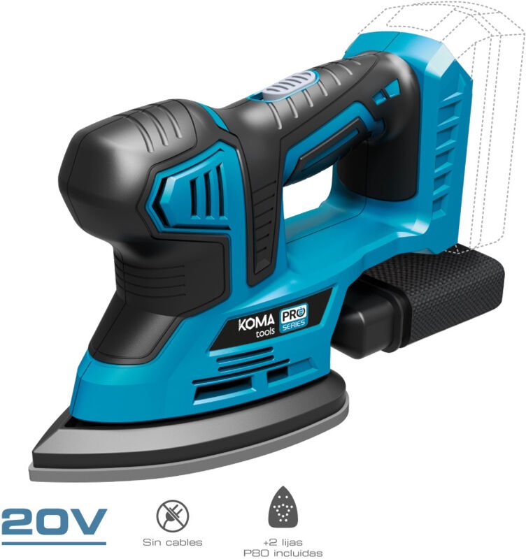 Dreikantschleifer koma 20V - ohne Batterie und Ladegerät - 08753