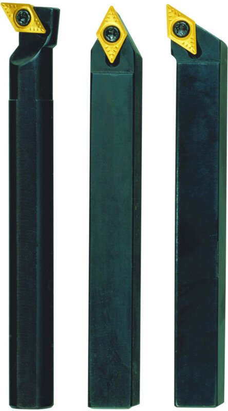 Stahlhalter-Satz 8 x 8 x 90 mm mit HM-Wendeplatten - 24555 - Proxxon