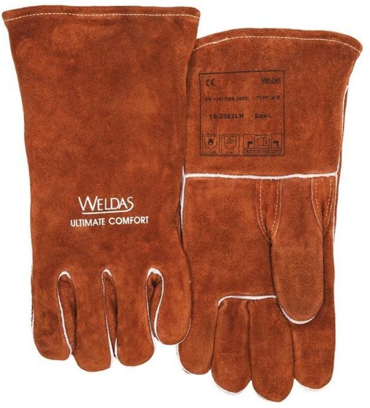 Weldas - Schweißerhandschuhe Größe l (9) braun ( 4702005004 )