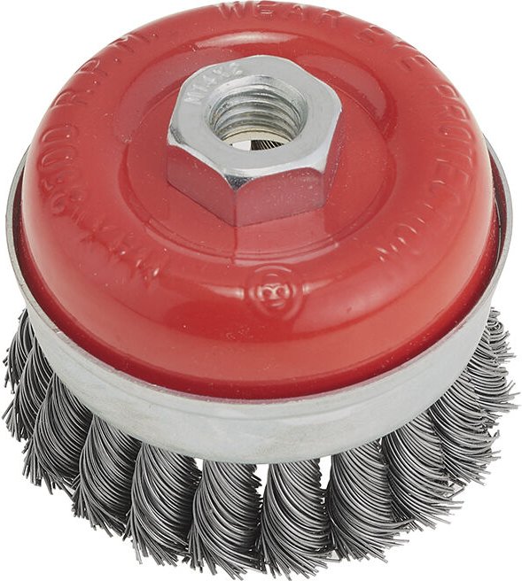 Gedrehte Drahtbuerste Tasse 120 mm m14 fuer Schleifer