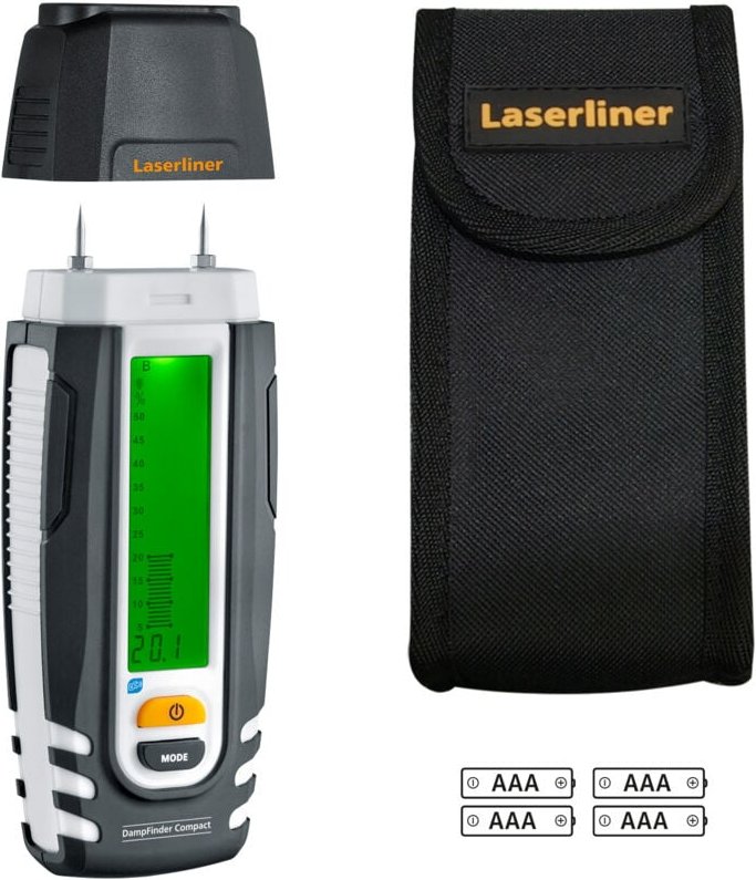 Laserliner - Materialfeuchtemessgerät Universal DampFinder Compact Plus