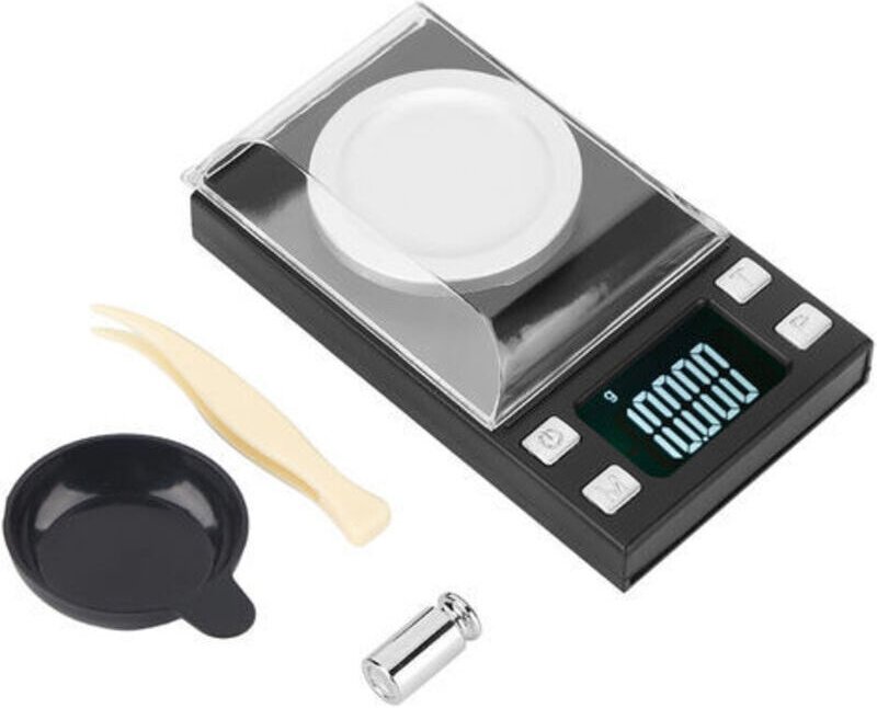 0,001 g Mini-tragbare hochpräzise digitale elektronische LCD-Waage zum Wiegen von Schmuck, Goldpillen, 20 g/0,001 g