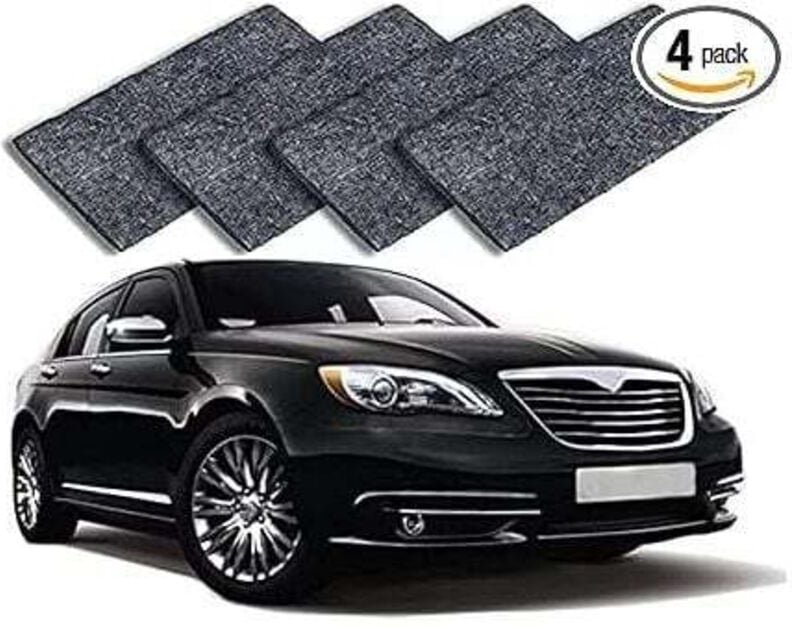 Nano Sparkle Tuch 4 Stück, 2023 Nanosparkle Anti Scratch, Auto Kratzer Reparatur Tuch, Multifunktionstuch zum Oberfläche...