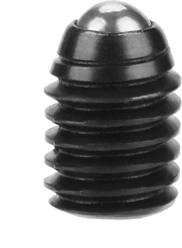 Zoternen - 10 Stücke Kugelkolben, Kugelfederkolben, Hohe Qualität M6 Schraubgewinde Innensechskant Kohlenstoffstahl Fede...