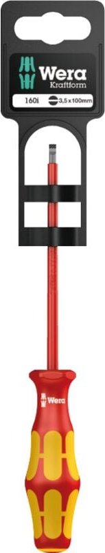 160i vde Schlitz-Schraubendreher Klingenbreite: 3.5 mm - Wera
