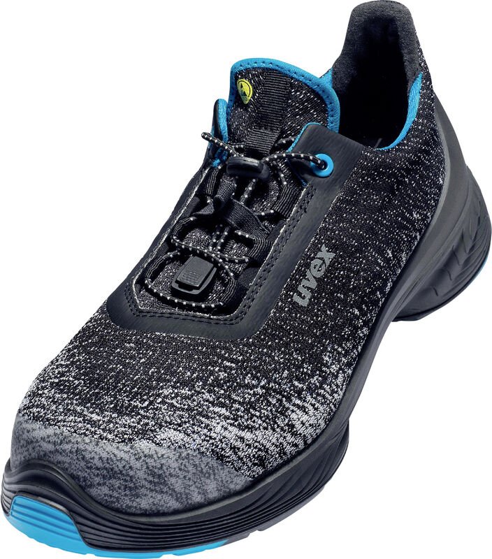 Thumbnail - Uvex - 6834 pu/tpu 6834245 Sicherheitshalbschuh S1P Schuhgröße (eu): 45 Schwarz, Blau 1 Paar