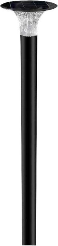 Thumbnail - V-tac - 15W Solar-LED-Bodenlampe mit Mast und 3,2V LiFePO4-Akku, Farbe Schwarz, cct IP65