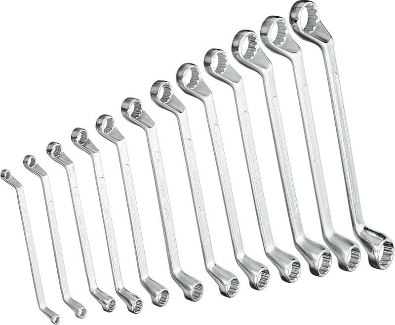 Brüder Mannesmann - Ring-Maulschlüssel, 12 Stück, 6-32mm te, Satz - Mannesmann M140-12