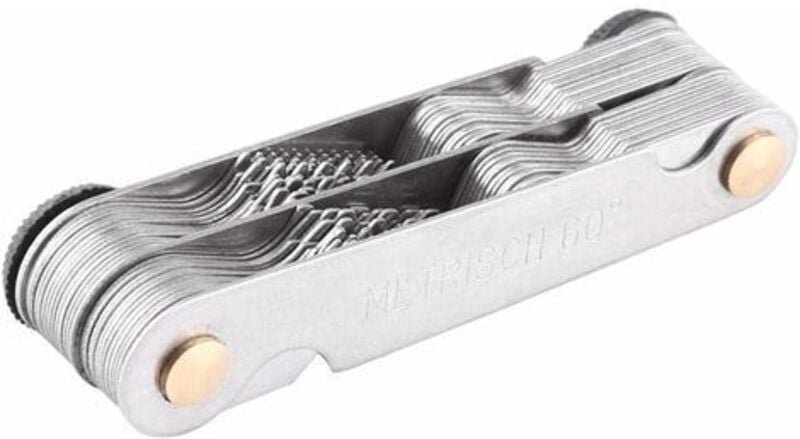 Einfach zu bedienende Gewindelehre für vielfältige Anwendungen, Gewindemesslehre aus Edelstahl, Heimwerker-Werkzeuglehre...