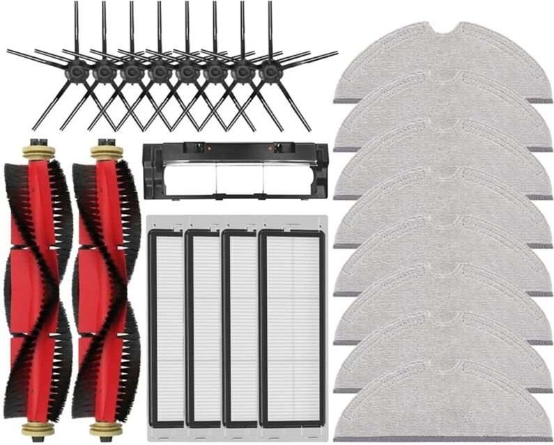 Staubsauger Ersetzen HEPA-Filter Mopp Tuch Seite Wichtigsten Bürste Teile b