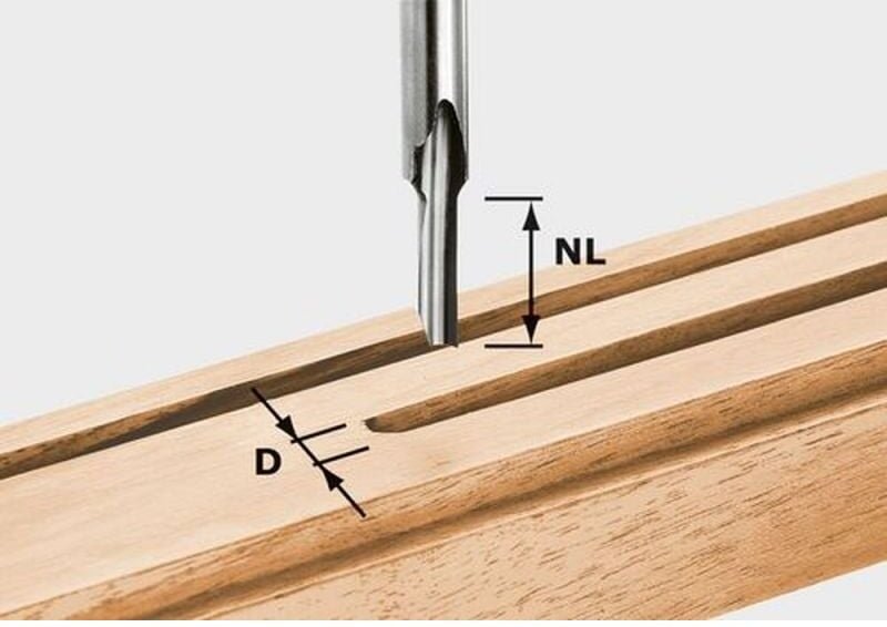 Nutfräser hs S8 d 5/12 OF1010 OF1400 OF2200 490943 Zubehör Fräsen - Festool