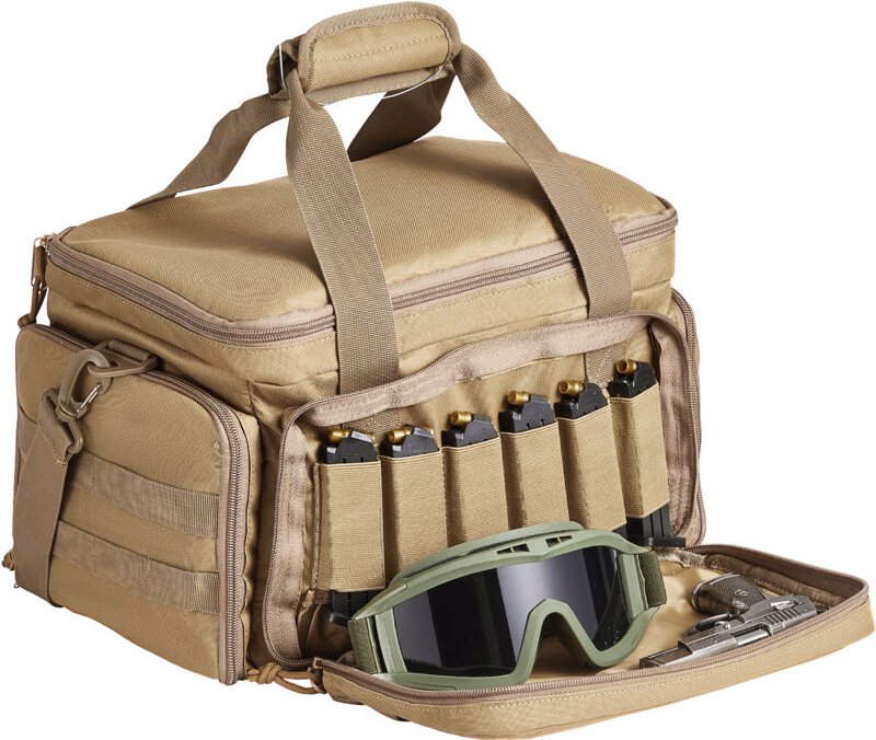 VEVOR Weiches Pistolenetui für 4 Pistolen, Handfeuerwaffenetui mit 3 abnehmbaren Blenden und 6 Magazinen, Schusswaffenet...