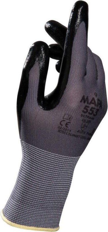 Arbeitshandschuh Ultrane 553 7 ii Strick schwarz/grau
