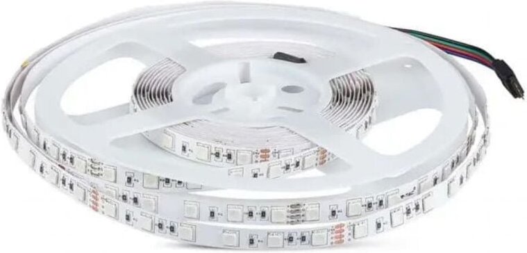 V-tac - Streifen led SMD5050 7W/m Spule 5m 60 LED/m 24V rgb IP20 10mm