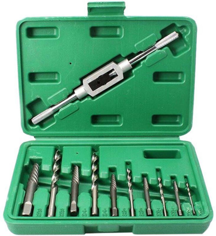 11-teiliges Set zum Ausdrehen beschädigter Schrauben, Set zum Ausdrehen gebrochener Schrauben, Demontagewerkzeug für die...