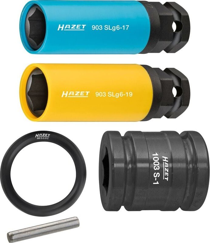 Thumbnail - Schlag-, Maschinenschrauber Steckschlüsseleinsatz Satz 903SLG6/5 ∙ 1/2 Zoll (12,5 mm) Vierkant hohl, 24 mm Außen-Sechska...
