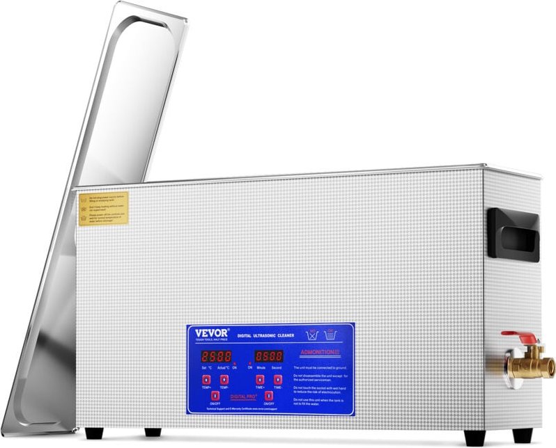 Thumbnail - 10L Ultraschall-Waffenreiniger, 300W professionelle Ultraschall-Reinigungsmaschine mit Timer und Heizung, 40kHz digitale...