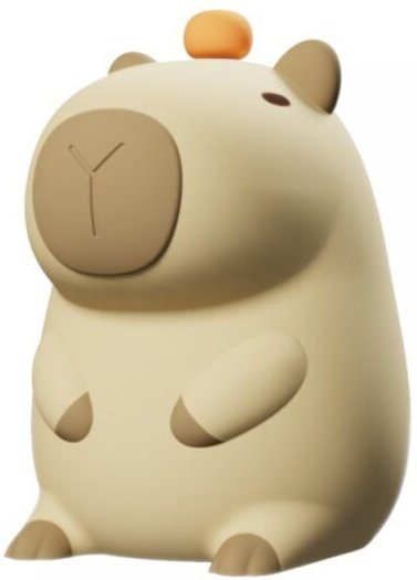 Linghhang - Capibala Silikon-Nachtlicht, wiederaufladbare dimmbare LED-Nachttischlampe mit Timer, geeignet für Schlafzim...