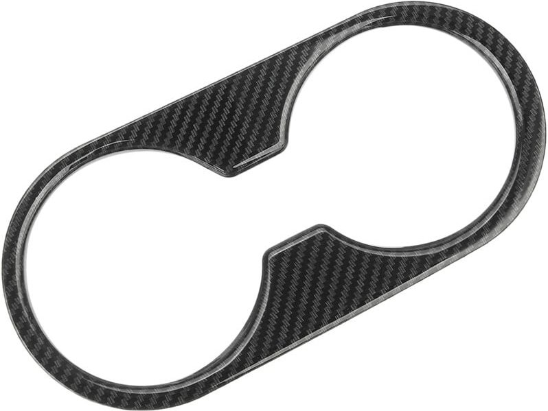 Tlily - Carbon Fiber Style abs Mittelkonsole Wasserbecherhalter Panel Abdeckung Trim für -3 CX3 2017 2018