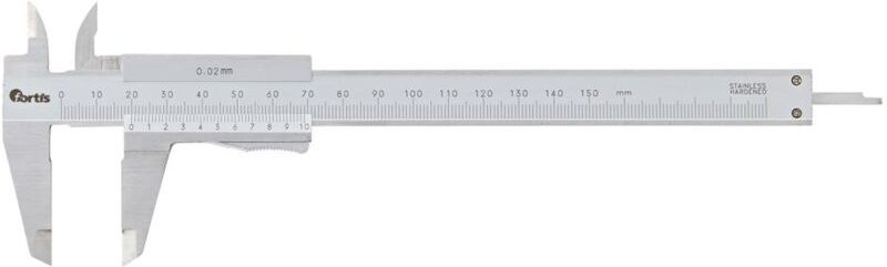 Fortis - Taschenmessschieber Momentfeststellung 150mm 1/50, 1/1000
